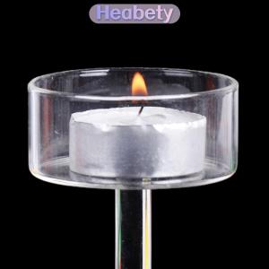 Heabety 1PC nến thủy tinh chủ sở hữu thiết lập tealight nến chủ trang trí nội thất đám cưới Bảng centerpieces pha lê chủ ăn tối bảng thiết lập
