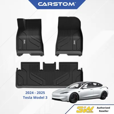 3W Tesla Model 3 2024 2025 Highland New Generation Custom Floor Mats Thorex™ All-Weather Protection
