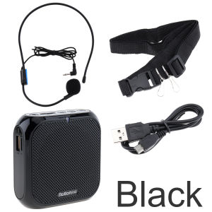 Speaker Pinggang Portable Mini Dengan Microphone Speaker Megaphone Waistband Dengan Kabel Audio
