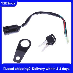 【Local shipping】 1 Set DIY Accessories Universal Motorcycle Start The Ignition Switch Lock Key With Bracket For Most 50cc 70cc 90cc 110cc 150cc