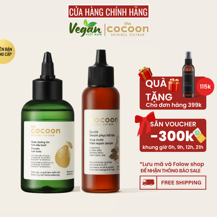 Combo Sa-chi serum phục hồi tóc hư tổn nặng 70ml và nước dưỡng tóc tinh ...