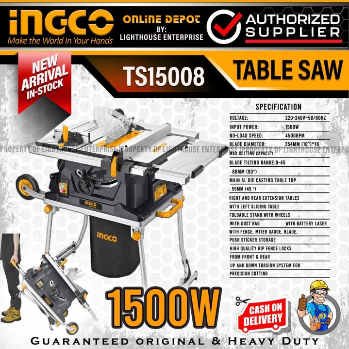 Ingco table deals saw ts 15008