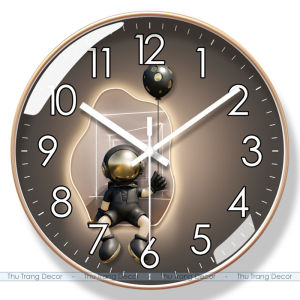 Đồng Hồ Tráng Gương Treo Tường Gấu BearBrick In UV 5D Cao Cấp