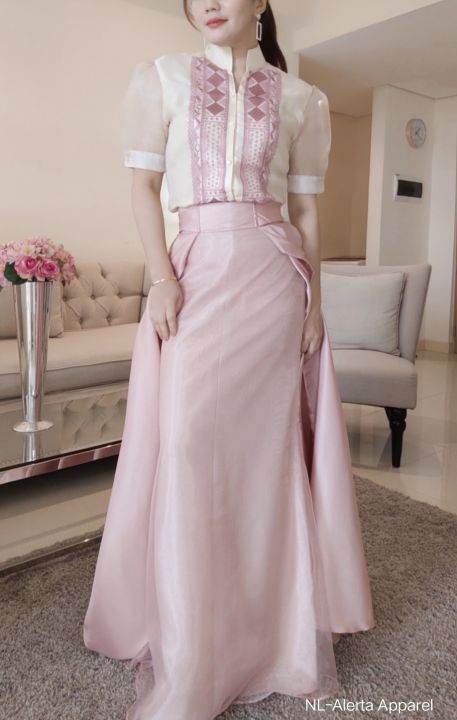 Filipiniana Barong With Skirt Buy Filipiniana Online PH - Main Image