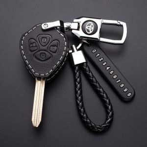 Cover Kunci Mobil Toyota Auris HiLux Corolla Fortuner Prado Verso Camry Yaris Vitz Vios Ractis 2 / 3 / 4 Tombol