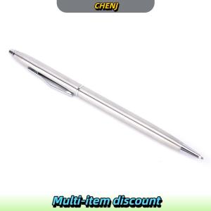 CHENJ 1PC kim loại bút bi văn phòng phẩm que thép không gỉ xoay bút bi
