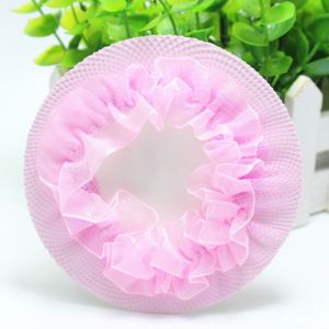 OMQAIO Drawstring Style Ballet Hair Net Head Bands Adjustable Elastic Hair Net Vintage Hair Styling Girl Bun Cover Snood Women