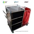 Troli Linen - Laundry Trolley Full Stainless. 