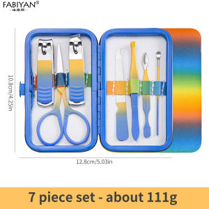 <Real Stock> Nail Clippers Full Set of Stainless Steel Nail Cutter Fingernail Toe Nail Scissor Dead Skin Scissor Nail File Nail Art Set Eyebrow tweezers Beauty Tools