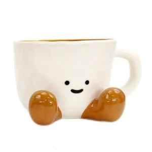 Unique Footprint Ceramic Cup Drinking Mug Drinkwares for Teas or Coffee Enjoyment at Homes Office or Friend Gatherings