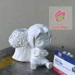 Tượng thạch cao Hộp Đựng Bút Naruto Dễ Thương (Không kèm màu) tô tượng đồ chơi cho trẻ