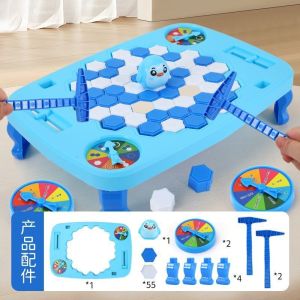 Penghancur Ais Penguin Penguin Ice Breaker Toy Fun Educational Game Kids Hand-Eye Coordination Skill