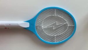 110-220V Rechargeable Electric Bug Fly Mosquito Insect Swatter Racket Zapper Killer with Isolation Mesh killer EU Plug