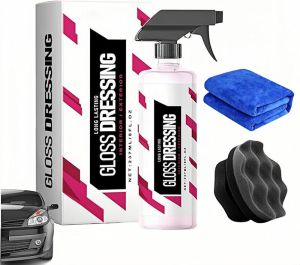 Gloss Dressing for Floor Mats 120ml Gloss Dressing for Cars Detailing Plastic Restorer for Cars Car Interior Cleaner Black Trim Restorer Non-greasy Long Lasting Shine (1)