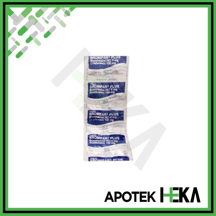 Bromifar Plus Tablet Strip isi 10 - Obat Batuk Berdahak