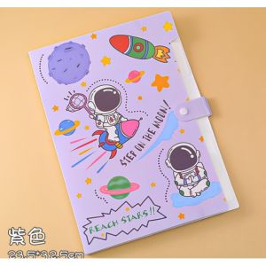 Map folder organizer luar angkasa astronot 6 skat map document lucu