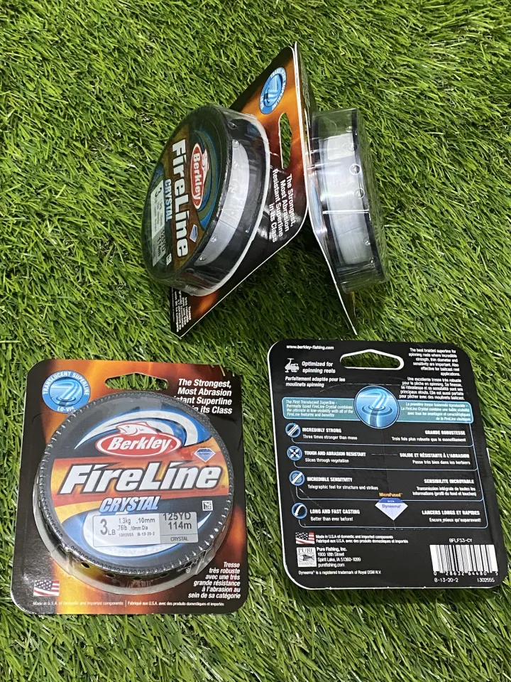 BENANG BRAID/PE BERKLEY FIRELINE MADE IN USA 125-300 YARD VARIAN COLORS