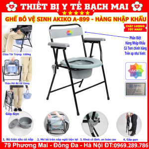 Ghế Bô Vệ Sinh Cho Người Già Yếu Bệnh Nhân AKIKO A-899 HÀNG NHẬP KHẨU