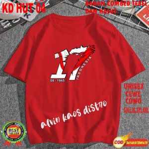 Atasan Cewe Cowo Kaos Hut RI 80 Kaos Terlaris 17 Agustus 1945 Kemerdekaan Indonesia Kaos Merah Putih Hitam Kaos Cewek Cowok Hut Ri