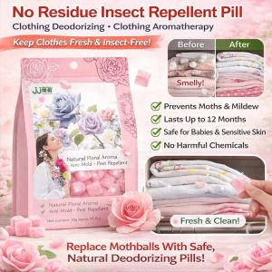 Natural Camphor Balls Moth Repellent Anti Moisture Floral Scent Home Organizer Storage Insect Prevention