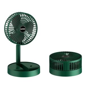 Quạt tích điện gấp gọn để bàn tiện dụng 3 cấp độ cổng sạc USB quạt mini để bàn xoay 180 độ