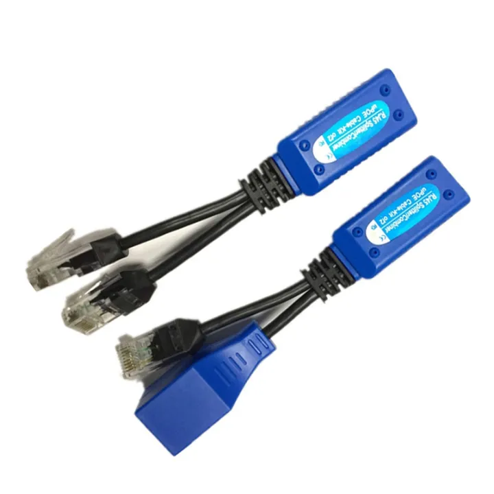 [rooqs]RJ45 Splitter Combiner Upoe Cable Kit 1 Pair Passive Power Cable ...