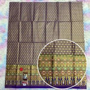 SOPHIA ผ้าถุง ลายกิมโมโน ตราเจ้าหญิงทอง(BATIK RATNA DEWI) ยังไม่เย็บ รหัส PSA13