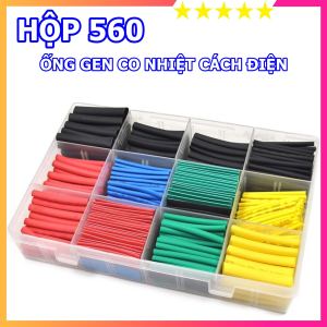 Ống gen co nhiệt bọc cách điện hộp 560 cái - Chuyên dụng cho thợ điện nước đi đường điện ô tô xe máy - Thợ Săn Máy Ngon