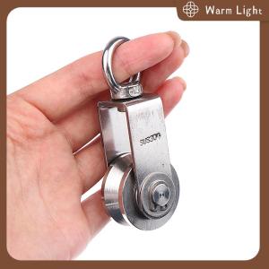 Warm Light ลูกปืนสแตนเลส1ชิ้น304ระบบพูลเลย์หมุนได้เงียบมากถอดออกได้รอกหมุนเล่นยิมแบบ u v