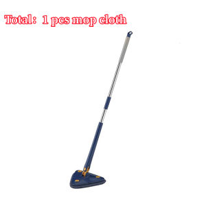 Self Twist Mop Hands Free Squeeze Triangle Mops Rotatable Flat Mop Floor Window Household Cleaning