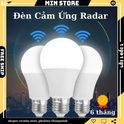 Đèn LED Cảm Ứng Chuyển Động Radar - Tự Động Bật Khi Có Người - Chỉ Hoạt Động Khi Trời Tối