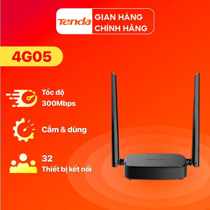 Bộ Phát WiFi Tenda 4G05 Chuẩn N Tốc Độ 300Mbps Dùng Sim 4G/3G Dùng Cho ...