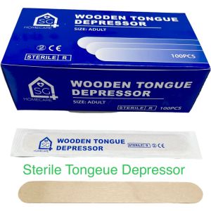 Official SG Homecare Medical Sterile Tongue Depressor 100S/box
