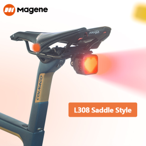 Magene L308 Bike Intelligent Expression Taillight Bicycle Custom Smart Taillight Night Riding Right Mountain Road Bike Riding