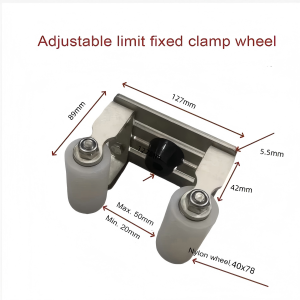 COD stainless Sliding Gate Top Guide Roller set with L bracket Newly Upgraded Material Stainless Gate Roller Door Roller 3 Size