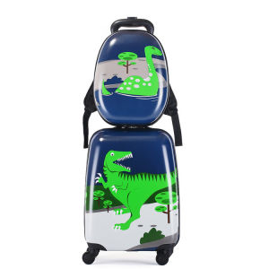 [Ready Stock + local seller]Childrens Trolley Case 18 Inch+13 Inch Universal Wheel Mother Box Set Boys and Girls Luggage