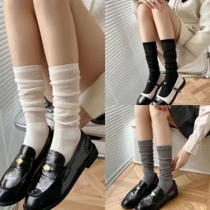 ถุงเท้าขนสั้นสีทึบสีดำ สีขาว และสีเทา ถุงเท้าน่อง ถุงเท้า JK ถุงเท้าโลลิต้า ถุงเท้าน่องนักเรียน จำเป็นสำหรับการสวมใส่ในชีวิตประจำวัน มีในสต็อกในกรุงเทพ