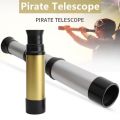 Pirate Monocular Telescope Kids Toy Retractable Pirate Theme Party Telescopes Glod. 