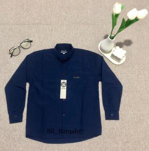 NEW Kemeja Anak Laki-Laki Wrna Navy Blue/Kemeja Anak Laki2 Umur 1-14 tahun/Pakaian anak Laki-Laki Terbaru/Kemeja Anak Lengan Panjang Termurah/Bil Barqah17