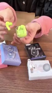 TWS Color Wireless Bluetooth Earphones Touch Stereo Transparent Bluetooth Earphones