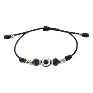 Gelang Serut dengan manik manik kristal gelang kepang manik manik