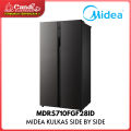 MIDEA Kulkas Side by Side 532 Liter  MDRS710FGF28ID. 