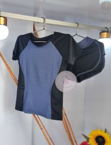 (BE Concepts & Lifestyle) Womens 2-in-1 Active Sports Yoga Fitness Shirt and Shorts Sportswear Coordinate Set