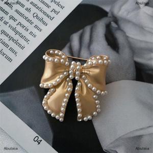 [COD] Abulaia Bow Brooch Baroque Trendy Elegant Brooch Pins Party Wedding Gifts