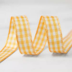 Pita Satin Love - PIta Kotak-Kotak Ecer 1 METER - Pita Kado - Aksesoris Buket PS006 PS007 PS013