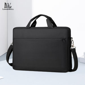 LouisWill Laptop Bag 15.6 Inch Thickened  Bags Digital Storage Bag Accessories Computer Crossbody Bag Travel Single Shoulder Bag