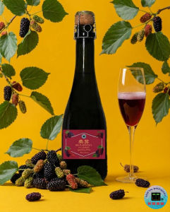 Mulberry Sparkling Wine 400ml - Non-alcoholic - by Sin In Brewery
