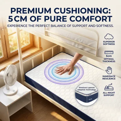 MISO Tilam Contains Latex Foam Mattress 9cm Milk Silk Foldable Tatami Topper Cooling Single/Support Single/Queen/King