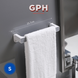 Wall Mounted Towel Rack / Bathroom Kitchen Towel Hanger / No Drill Towel Rack