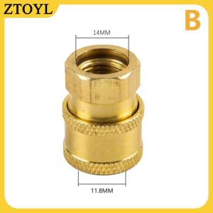 ZTOYL Bộ chuyển đổi đầu nối vòng đệm cao áp 1 4 đầu nối nhanh M14 x 1.5 ren cái